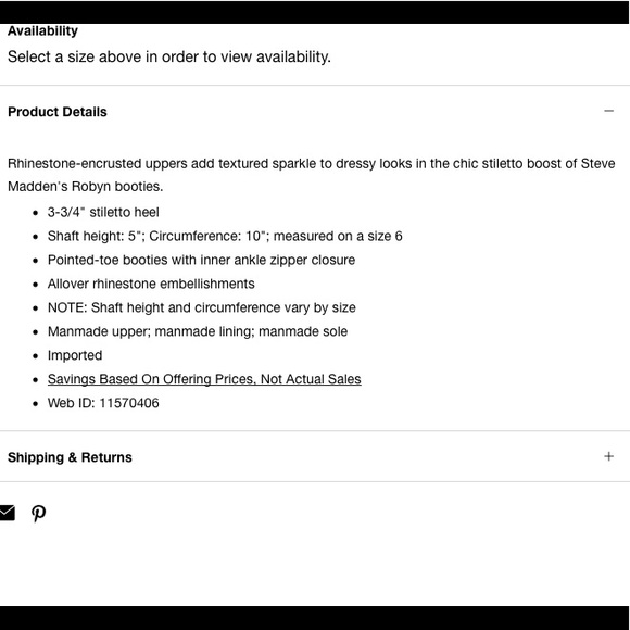 ❄️Steve Madden Robyn Rhinestone Booties - Picture 6 of 9